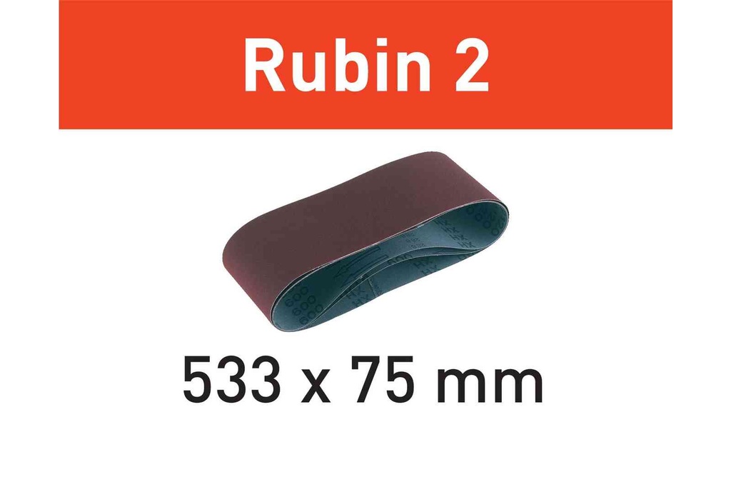 Brúsny pás Rubin 2 L533X 75-P40 RU2/10