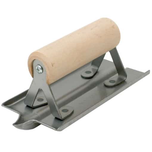 Drážkovač betónu, oceľový, 152x76mm, drevená rúčka, drážka šírka 13mm, hĺbka 13mm, R 6mm
