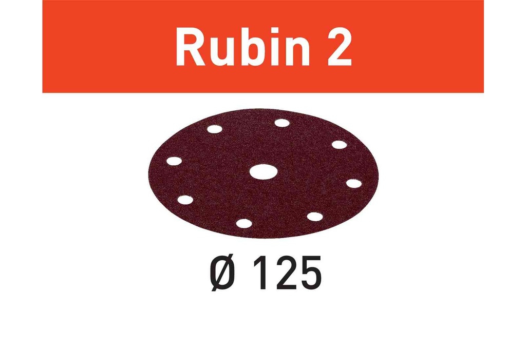 Brúsny kotúč Rubin 2 STF D125/8 P80 RU2/50