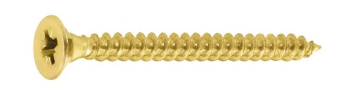 Skrutka do dreva so zapustenou hlavou, žltý ZN