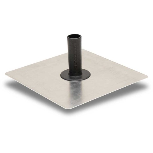 [28238] Tácka na maltu, lepidlo a omietku, hliníková, 305x305mm, plastová rúčka, perforácia proti pohybu materiálu na doske