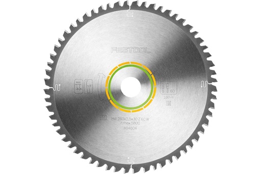 [494604] Pílový kotúč do kotúčovej píly WOOD UNIVERSAL HW 260x2,5x30 W60